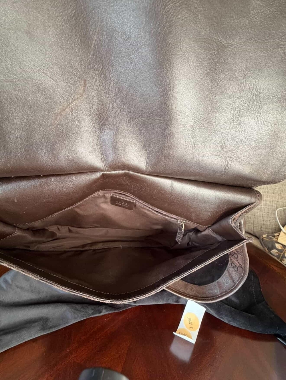 Gucci GG Canvas D-Ring Shoulder Bag Brown Monogram Tom Ford Era - Picture 10 of 11